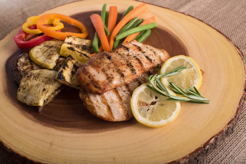 Grilled salmon